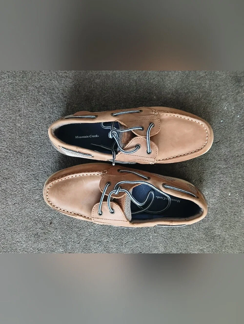 Mountain Creek  Men’s Tan Leather Boat Shoes